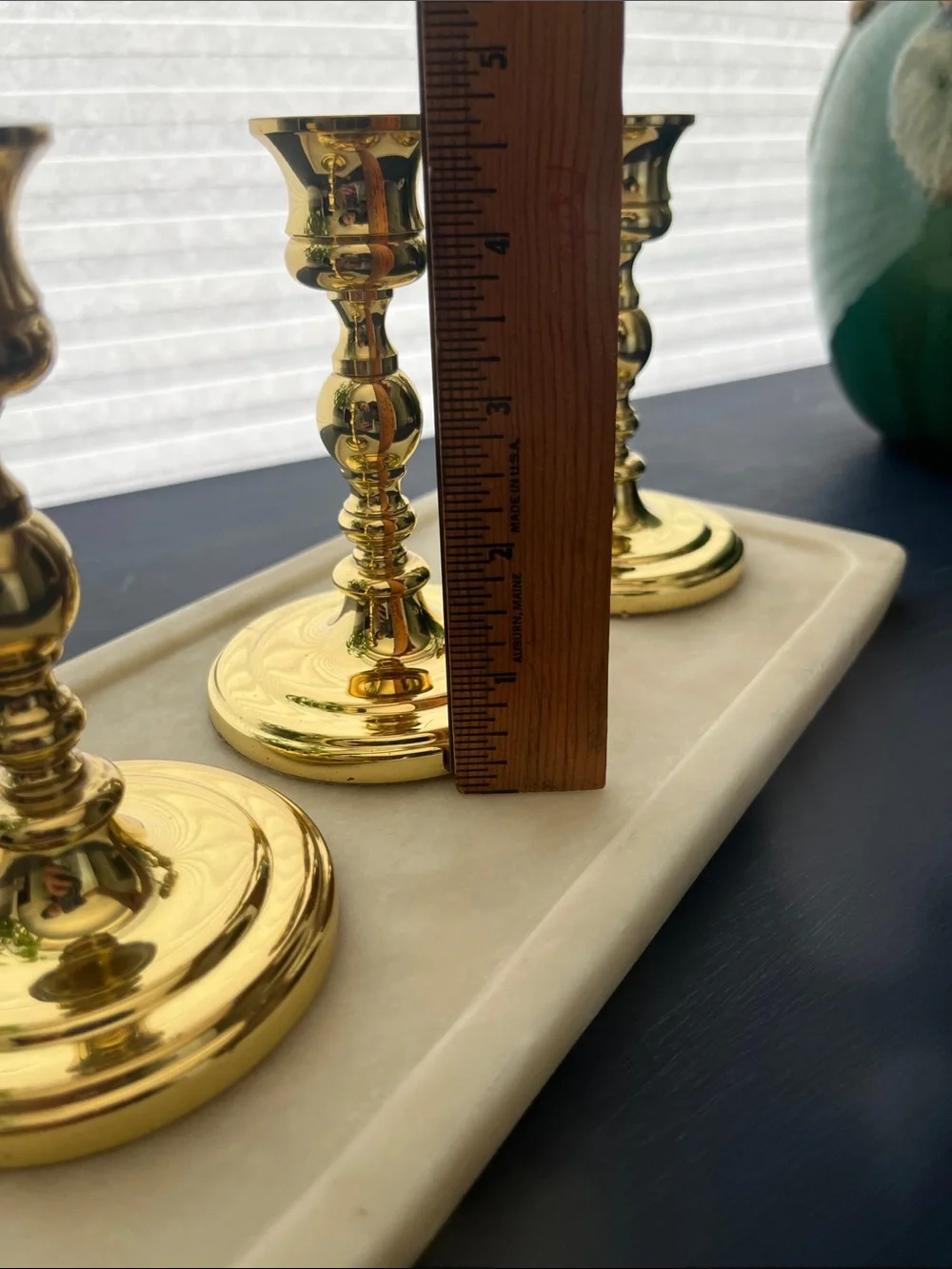 Set of Brass Baldwin candlesticks